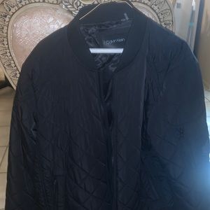Blk Calvin Klein Bomber Jacket